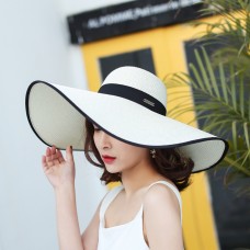 Mujer Casual Acation Wide Brim Straw Hats AntiUV Sun Hats 2018 New Summer Caps  eb-13566450